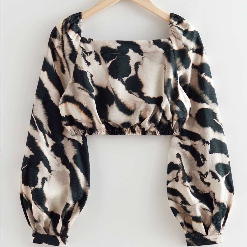 & Other Stories Printed Balloon Sleeve Blouse (Brand New) No Tags but not worn!